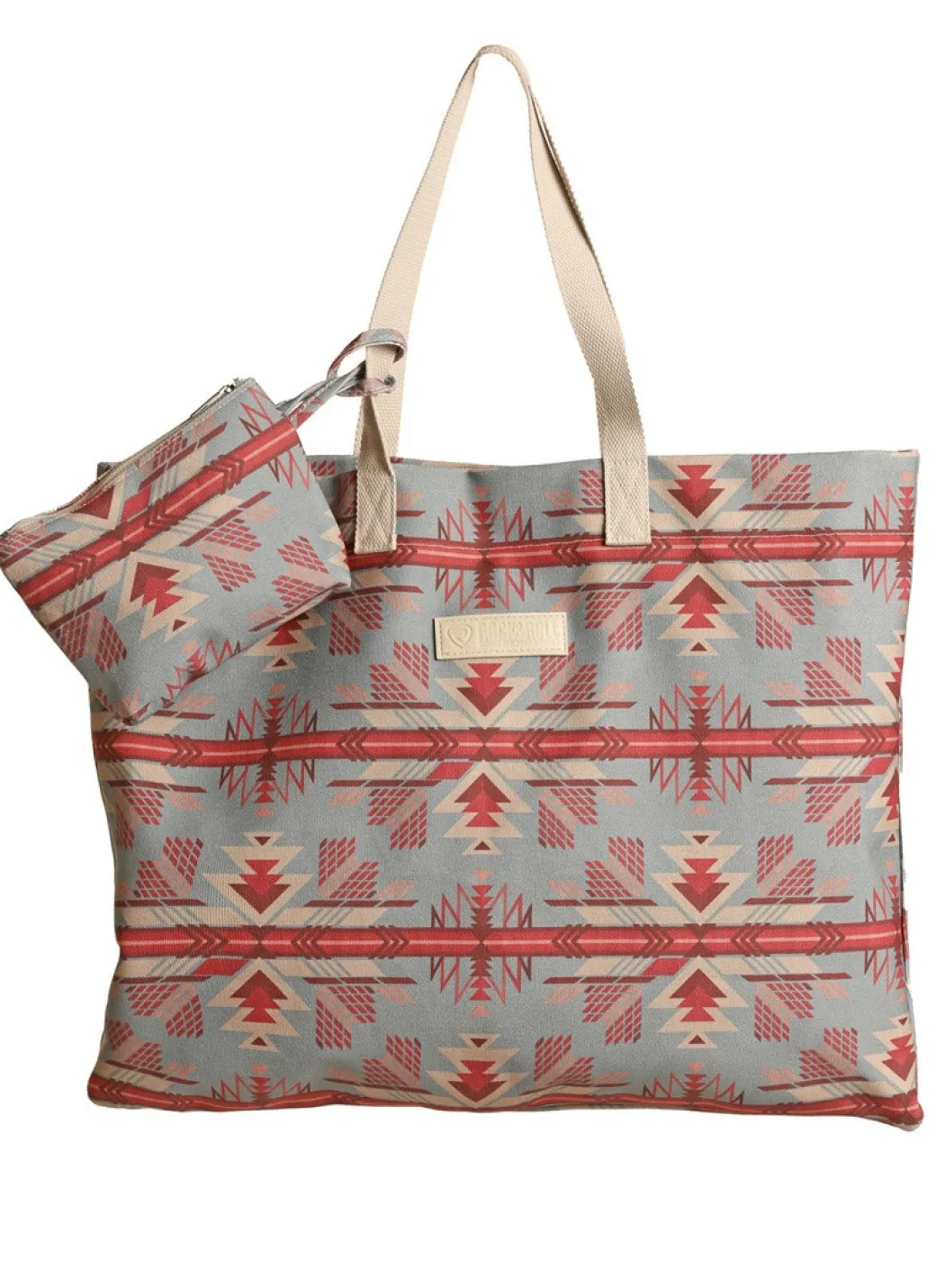 Rock & Roll Denim Printed Tote Bag