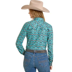 Rock & Roll Denim Tek Aztec LS Shirt