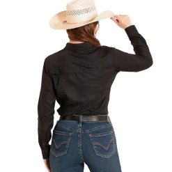 Rock & Roll Denim Tek Black Ripstop LS Shirt