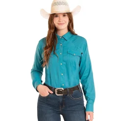 Rock & Roll Denim Tek Peacock LS Shirt