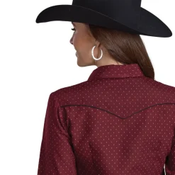 Roper Dot Print Snap Shirt