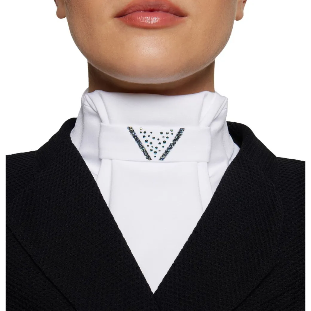 Samshield Crystal Fabric Stock Tie | Ocean Depth