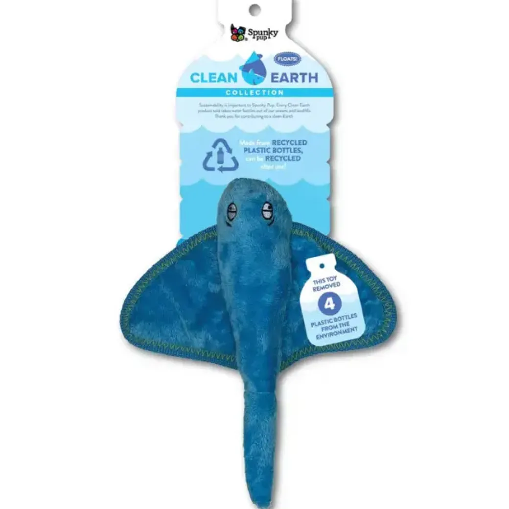 Spunky Pup Clean Earth Plush Dog Toys