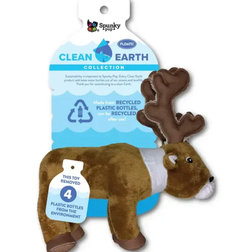 Spunky Pup Clean Earth Plush Dog Toys