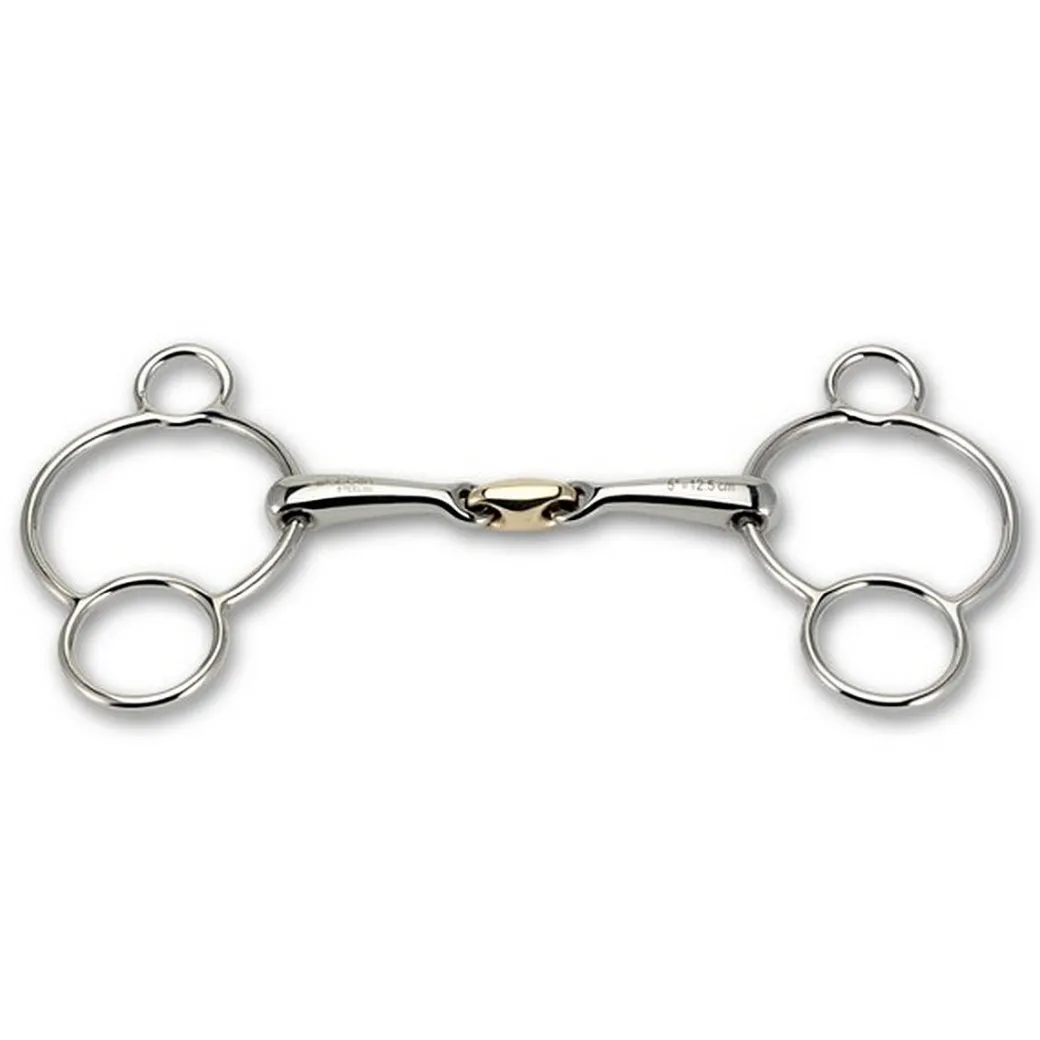 Stübben Steeltec Sweet Copper Link 3-Ring Gag