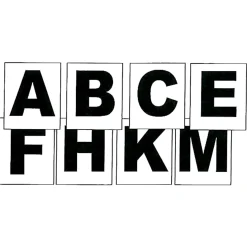 Stick-On Dressage Letters - Set of 8