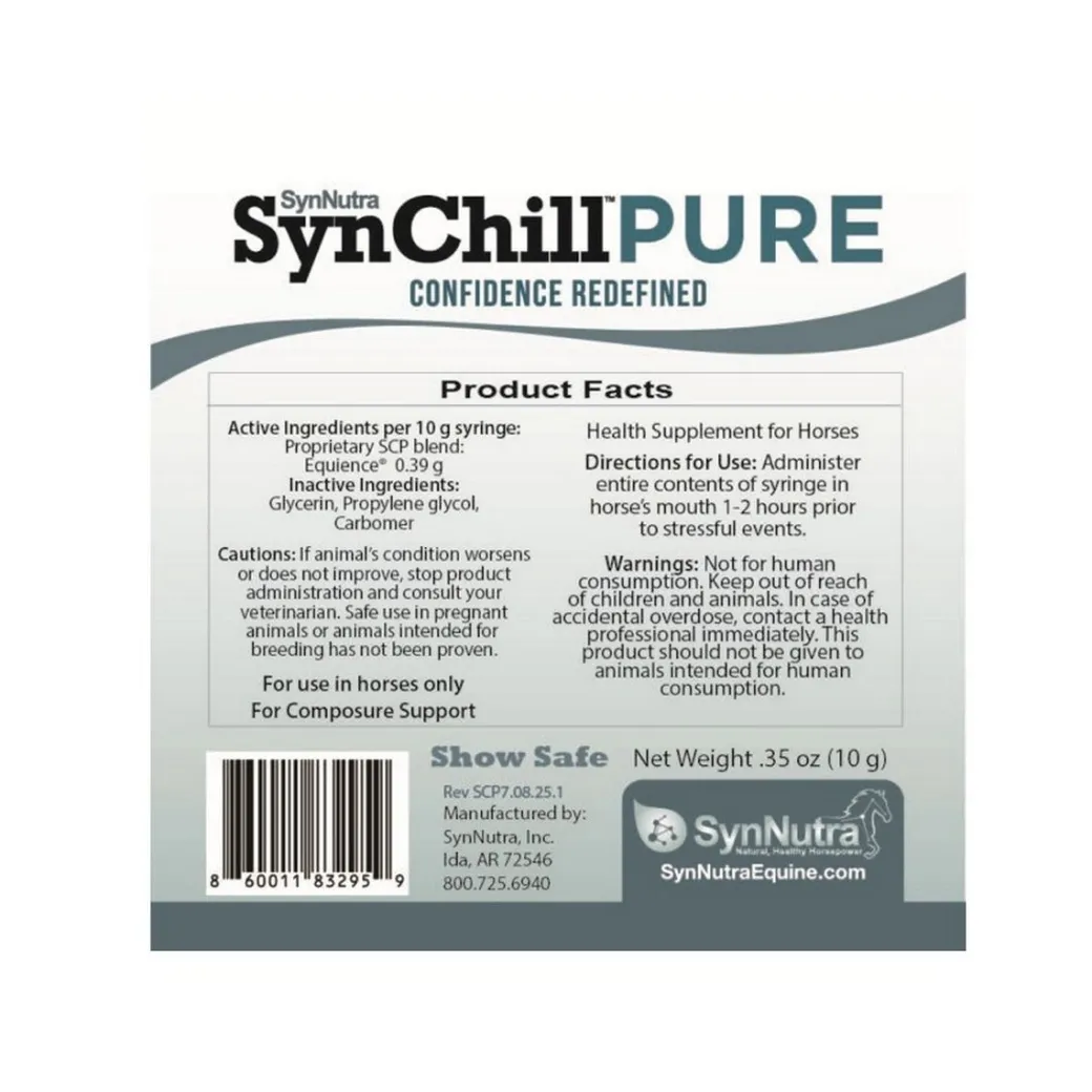 SynChill PURE Confidence Support Supplement