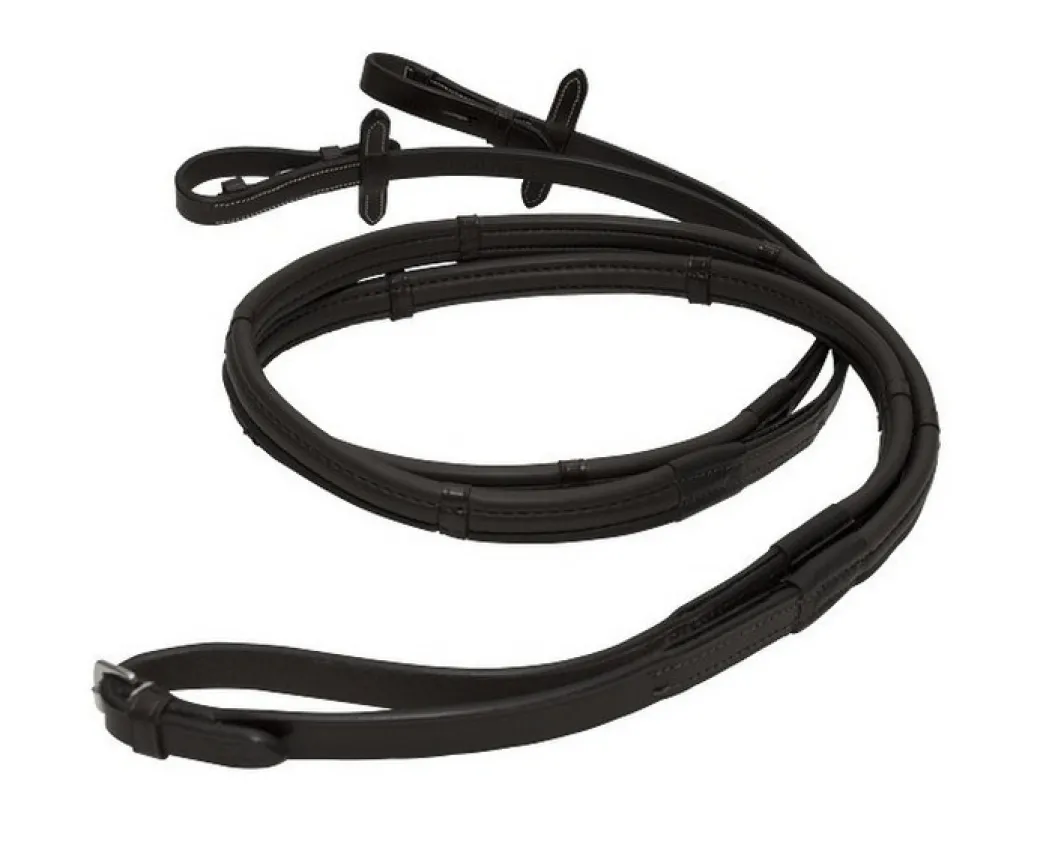 ThinLine English Reins with Stops Hook End