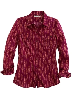 Tin Haul Feathers Print Shirt