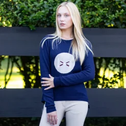 TKEQ Cross Rail Crew Neck Sweater