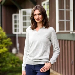TKEQ Polo Sweater | Cloud