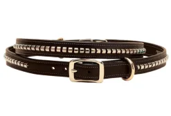 Tory Leather Clincher Dog Collar