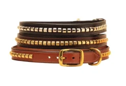 Tory Leather Clincher Dog Collar