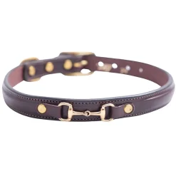Tory Leather Raised Snaffle Bit Collar