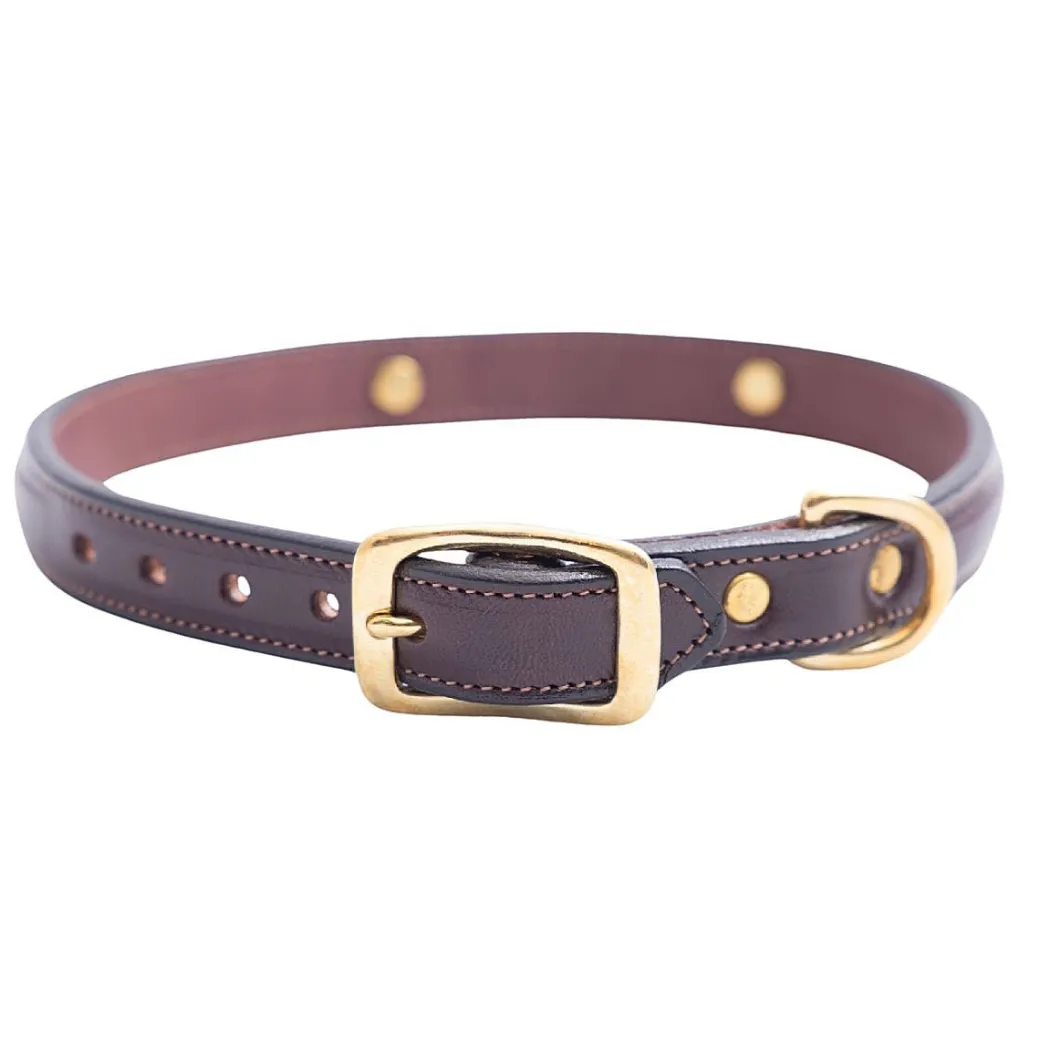 Tory Leather Raised Snaffle Bit Collar