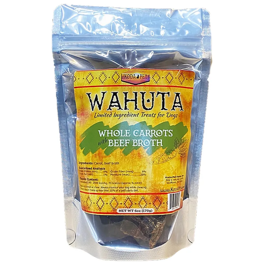 Wahuta Whole Carrots with Beef Broth Treats