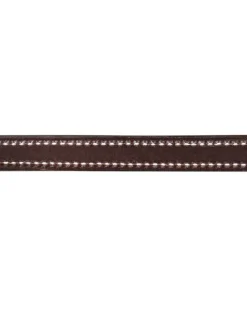 Walsh Fancy Stitch Leather Lead with 30" Chain