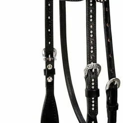 Weaver Back in Black Brow Headstall