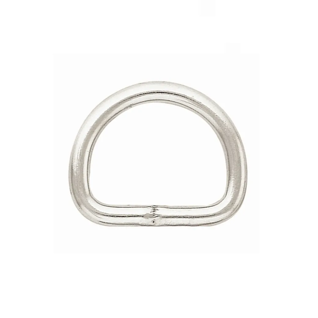 Weaver Nickel Dee Ring 1"