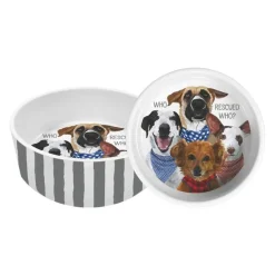 Who Rescued Who Dog Bowl