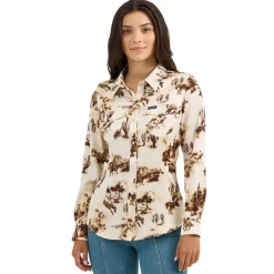 Wrangler Bold Bucking Cowboy Snap Shirt