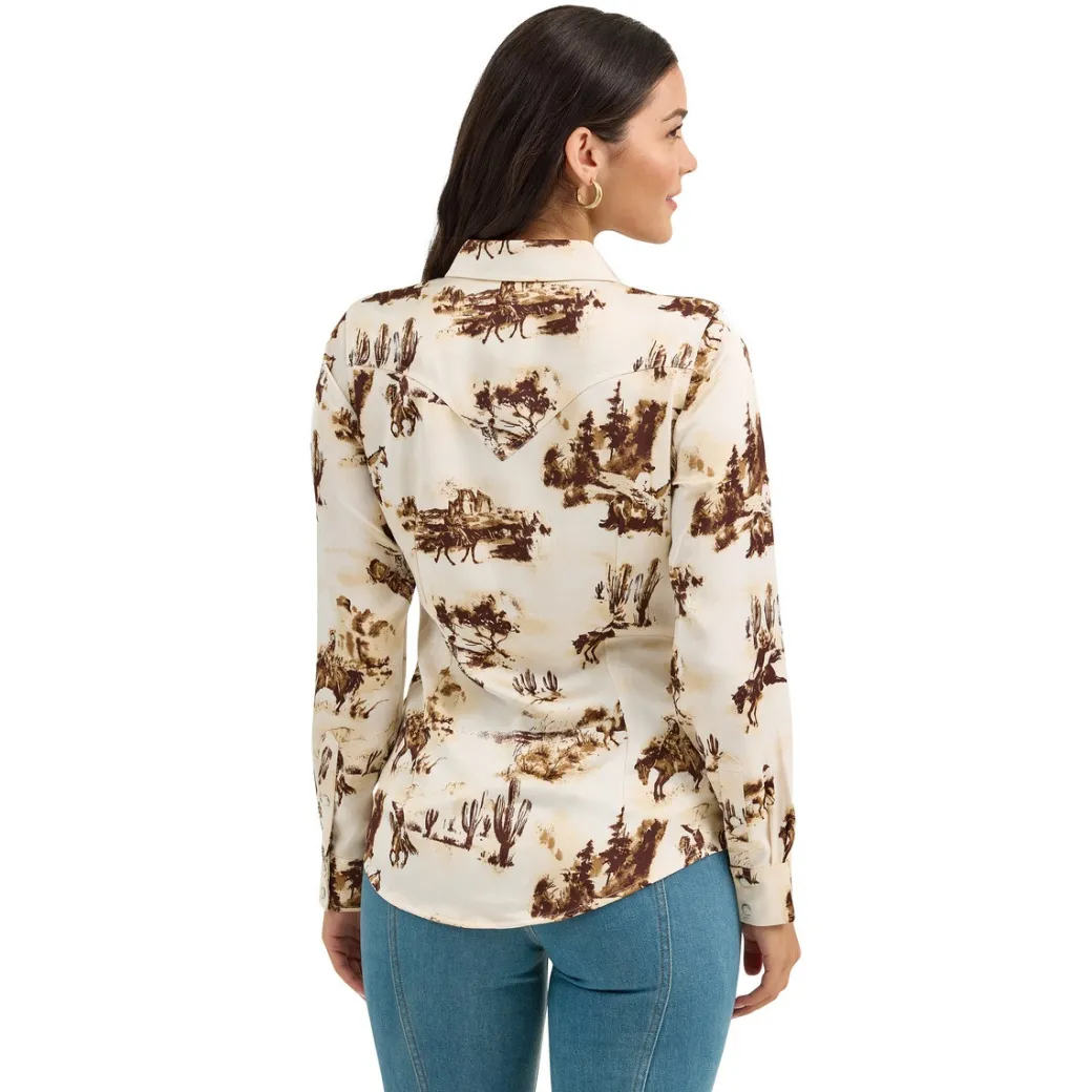 Wrangler Bold Bucking Cowboy Snap Shirt