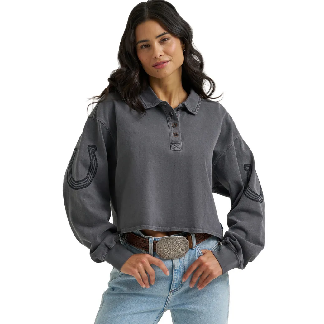 Wrangler Cropped Western Polo