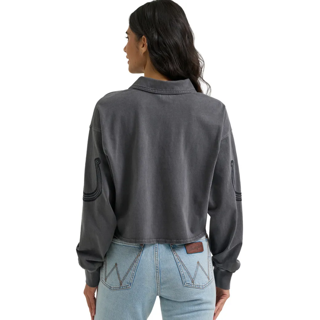 Wrangler Cropped Western Polo