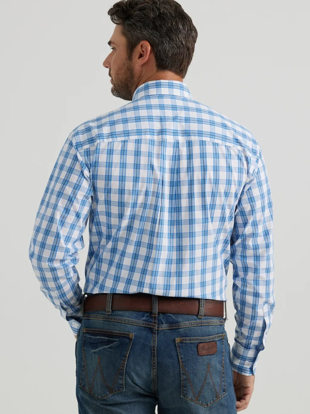Wrangler George Strait Plaid Shirt LS