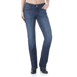 Wrangler Mae Premium Patch Straight Leg Jeans