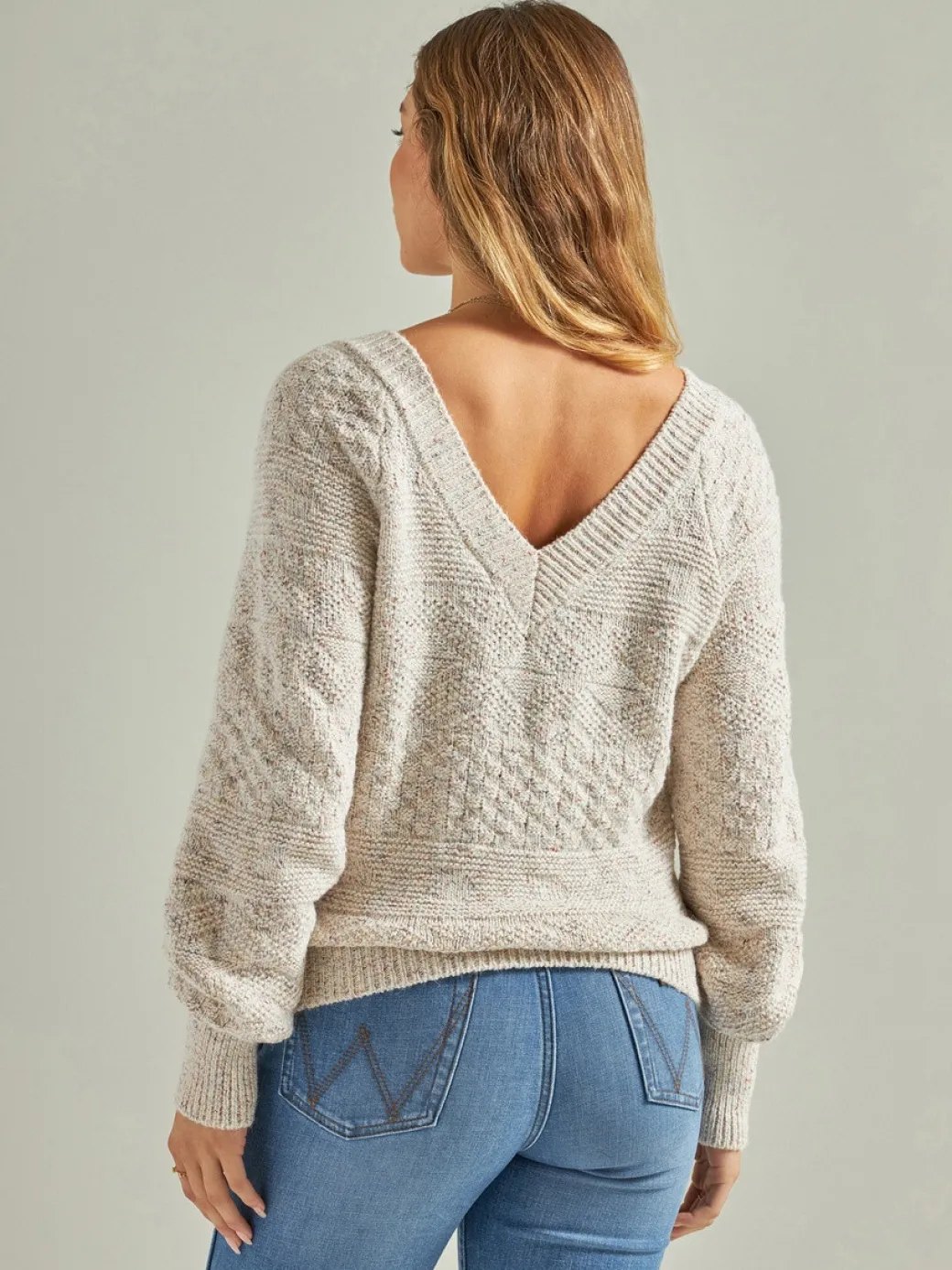 Wrangler Retro Deep V-Neck Sweater