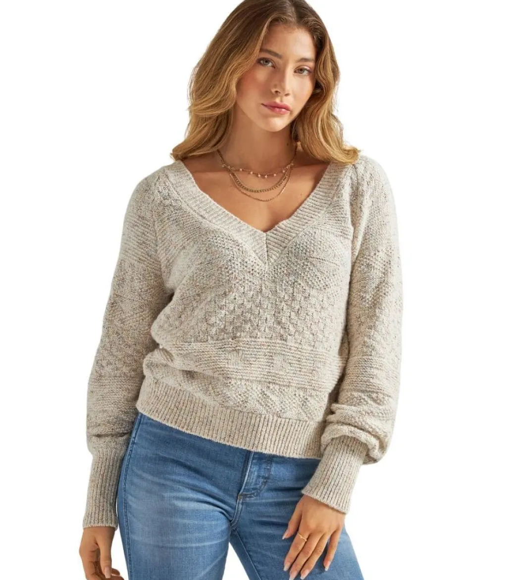 Wrangler Retro Deep V-Neck Sweater
